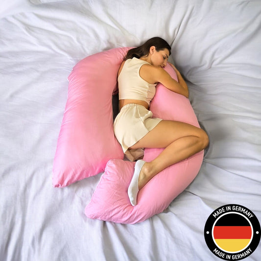 12ft J-förmiges, verbessertes Mutterschafts- und Ganzkörper-Stützkissen. In Deutschland hergestellt