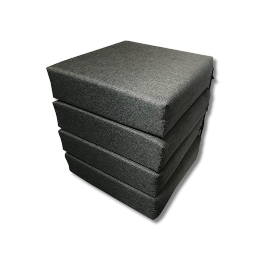 Premium Ergonomic Foam Seat Cushion | 10cm thickness | Multiple sizes | Made in the EU | Ideal for chairs & benches | anthracite