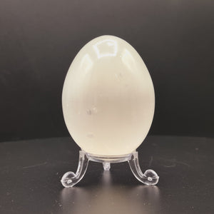 Selenit Lade Kristall Ei - Natürlicher Heilstein zur Energie Reinigung und Meditation Selenit Lade Kristall Ei - Natürlicher Heilstein zur Energie Reinigung und Meditation