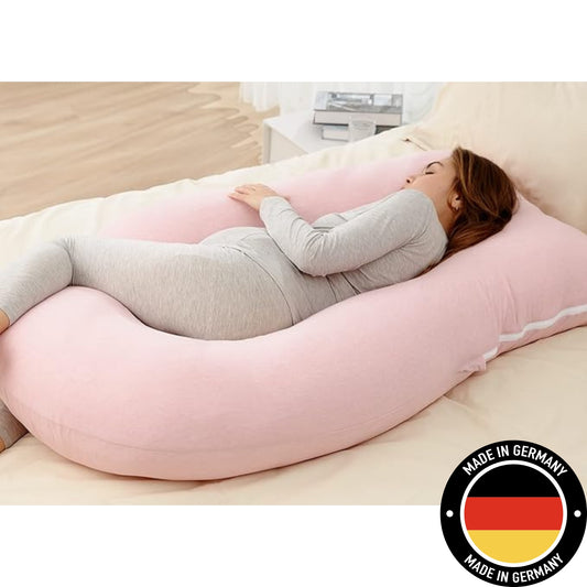 12ft J-förmiges, verbessertes Mutterschafts- und Ganzkörper-Stützkissen. In Deutschland hergestellt