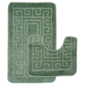 2 tlg. Antirutsch Bad Garnitur für Badezimmer Badematten Vorleger Matten Set 2 tlg. Antirutsch Bad Garnitur für Badezimmer Badematten Vorleger Matten Set