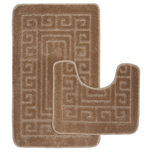 2 tlg. Antirutsch Bad Garnitur für Badezimmer Badematten Vorleger Matten Set 2 tlg. Antirutsch Bad Garnitur für Badezimmer Badematten Vorleger Matten Set