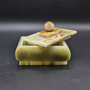 Onyx Kristall Schmuckkästchen, Himalaya Onyx, Natursteinschale Marmorschale, Geschnitzter Stein, spirituelle Geschenke, alternatives Dekor Onyx Kristall Schmuckkästchen, Himalaya Onyx, Natursteinschale Marmorschale, Geschnitzter Stein, spirituelle Geschenke, alternatives Dekor